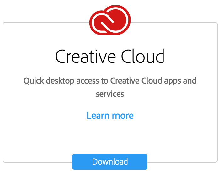 Adobe creative cloud как установить без интернета